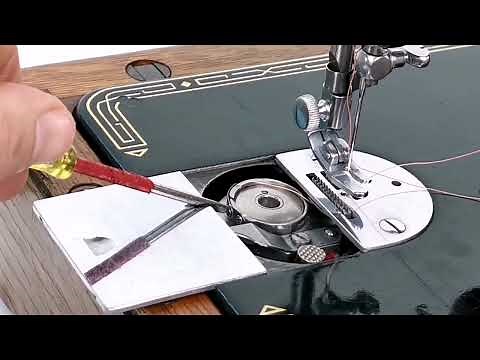 Adjusting the Lower Bobbin Tension on a Vintage Singer Sewing Machine