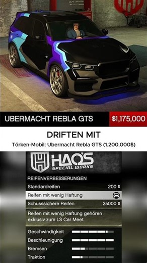 Driften mit Törken-Mobil: Ubermacht Rebla GTS (1.200.000$)