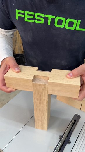 Fixing the bridle joint mistake I made with the @Festool Canada slide saw #woodworking #tools #maker #woodwork #festool