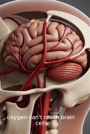 Stroke in 10 Seconds 🧠⚠️ What Happens Inside the Brain in 3D #Stroke #BrainHealth #TimeIsBrain