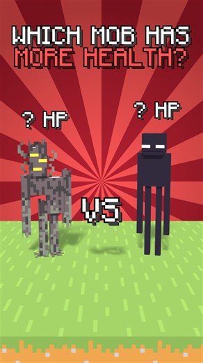 Which Minecraft Mob Has More Health?