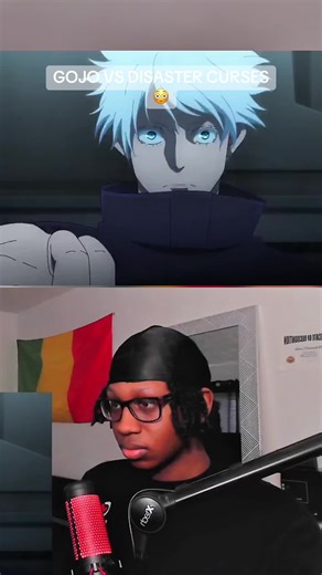 Gojo vs Disaster cursed full fight 😳 #jujutsukaisen #anime #animereactions