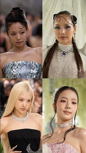 #BLACKPINK が#MetGala に集合。2026のドレスコード「Fashion is Art」を着こなす4人をチェック🖤🩷 #metgala26