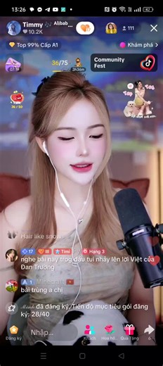 Hair Like Snow @Timmy 🎶 ᴬˡⁱᵇᵃᵇᵃ̃ 🐼 #nhachaymoingay #livefest2025 #todacky