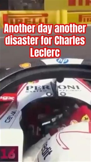 Another day another disaster for #charlesleclerc brakes #f1 #fyp #monaco