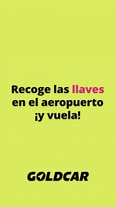 ¡Ahorra tiempo con Goldcar! Alquila tu coche en el aeropuerto en solo unos clics. ¡Reserva ahora! ✈️ | Goldcar