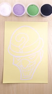 Sand Painting Riddler #art #sandart #reelsfyp | Mimo Sand Arts