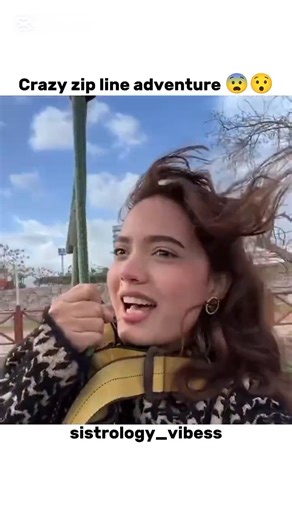 crazy zip line adventure 😨 😲#sistrology #fun #fatimafaisal #hirafaisal #shorts #zipline #rabiafaisal