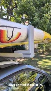 3d printed L position bracket for stand-up paddle board.