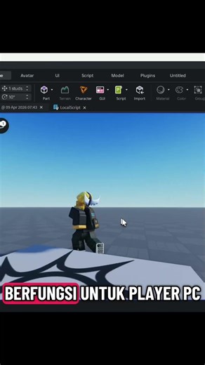 Run Script PC (SHIFT) di Roblox