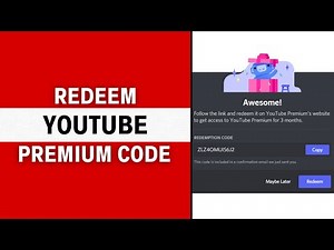 How To Redeem YouTube Premium Code (2024 UPDATE!)