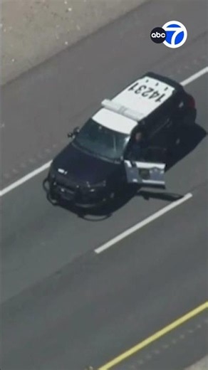 Homeless man leads CHP officers on wild chase in stolen patrol vehicle