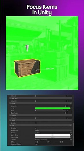 Focus items with blur, color, and saturation control using Highlight Plus in Unity! #unity #unity3d