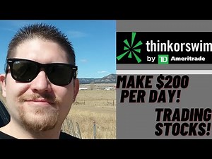 How I Made $200 Today Using Ameritrade’s Think or Swim Trading Platform