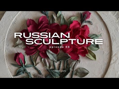 Russian Sculpture Circle Flower Panel // How to make a sculpture petal? // 3D Sculpture petal making