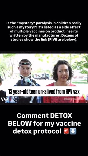 “MYSTERIOUS” MYELITIS?!! Not such a mystery... Is the “mystery” paralysis in children really such a mystery?! It’s listed as a side effect of multiple vaccines on product inserts written by the manufacturer. Dozens of studies show the link (six are below). CDC statistics show this happens at the start of school each year exactly when children receive their back-to-school vaccines and then the flu shot. Most cases of myelitis are in CHILDREN and peak heavily in August and September. So why is the