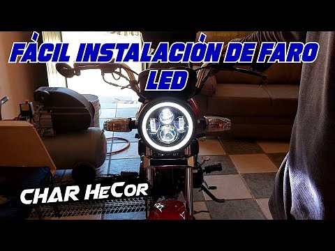 COMO INSTALAR FARO LED DAYMAKER A TU MOTO | Italika FT 125, 150, Honda CGL