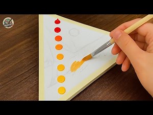 Acrylic Painting – This Triangle Art Trick Will Blow Your Mind! | Easy Tutorial