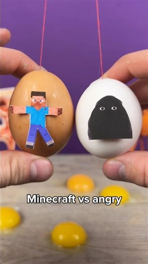 Minecraft vs Angry Egg Battle