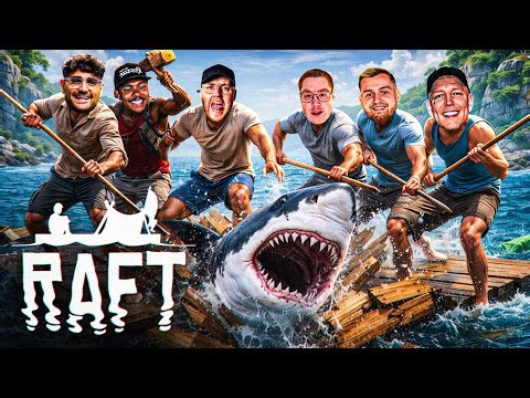 WIR SPIELEN DAS ERSTE MAL RAFT!⛵mit Trymacs, Monte, Gtime, Zarbex & Willy🔥