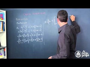 Numerical Calculation - Factorization - Second Year Maths - Les Bons Profs
