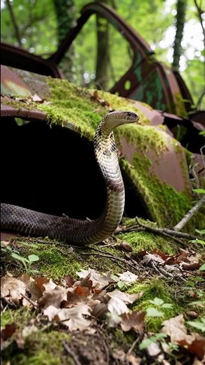 Cobra Attack in the Wild ⚡#kingcobra #snakeattack #wildlife #animal #nature #reptile