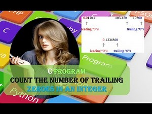 C program to Count Number of Trailing Zeroes in Integer|C program Number of Trailing Zeroes