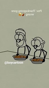 Thanksgiving gone wrong 🍗🤣 #funny #Animation #shorts #capcut | boycartoon