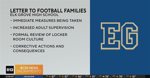Questionable behavior from Elk Grove High football team prompts letter to families
