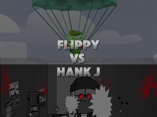 Flippy vs Hank J #madnesscombat #happytreefriends #Flippy #hankj #fyp | happy tree friends