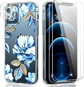 TAURI 3 + 3 Pack Compatible with, 3 Pack Tempered Glass Screen Protector, 3 Pack Camera Lens Protector, 9H Hardness Case Friendly Easy Installation Kit