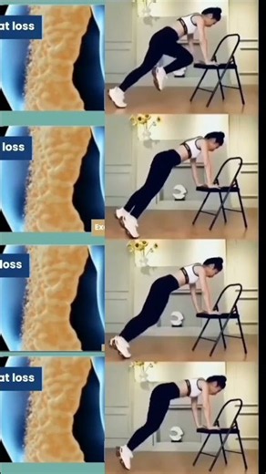 4 Easy Chair Exercises for Fat Loss & a Strong Core 🔥 | Home Workout
