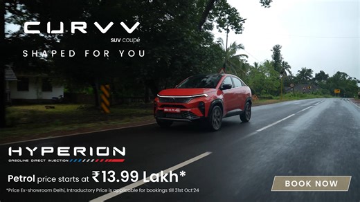 Engineered for Adrenaline. Shaped for You. Experience the Hyperion GDi Petrol Engine, starting at ₹13.99 Lakh* #TataCURVV #CURVV #ShapedForYou #SUVCoupe #TataMotors #TataMotorsPassengerVehicles | Tata Motors Cars