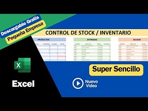 Como Hacer un SISTEMA de INVENTARIO de entradas salidas y control de stock en EXCEL📦