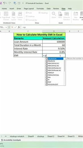 Excel formula for number series - Interest calculation in Excel #excelformula #excel #spreadsheets