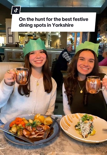 ON THE HUNT FOR YORKSHIRE’S BEST FESTIVE DINING SPOTS 🎄✨ Today we’re at The West Park, one AA Rosette award-winning boutique hotel & restaurant in Harrogate. Overlooking The Stray, this elegant restaurant is the perfect place to cosy up by the fire after a day of Christmas shopping. Their festive menu is delicious - all crafted with fresh ingredients from Provenance’s kitchen garden, and we enjoyed every bite. WHAT WE ATE: 🧀 Twice-Baked Wensleydale Cheese Soufflé 🥣 Celeriac & Truffle Soup 🍗 