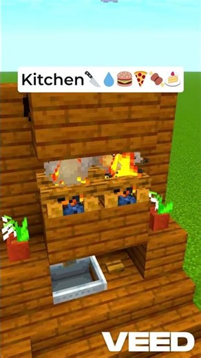 Realistic kitchen in Minecraft! #minecraftbuildhacks