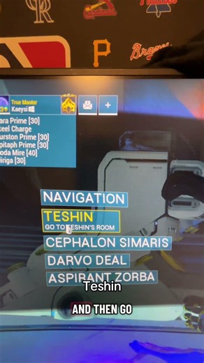 Go get the 3 fully crafted Forma from Teshin in Warframe!