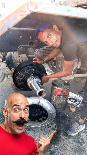 Truck Maintenance Wheel Greasing #truck #mechanic #short #workshop