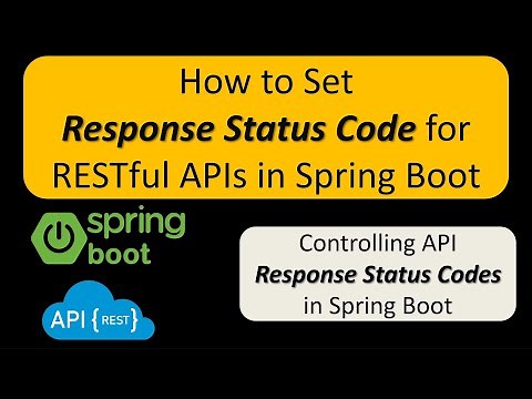 How to Set Response Status Code for RESTful APIs in Spring Boot | RESTful Web Services