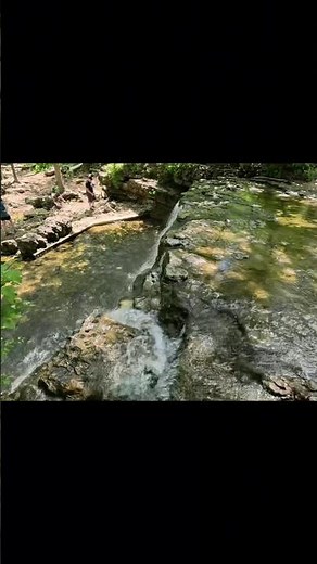Top of the Waterfall on the waterfall Trail in Branson! #ozarks #hiking