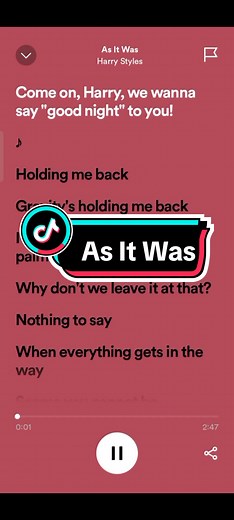 As It Was #fyp #fypシ #lyrics #fulllyrics #spotify #trending #viral