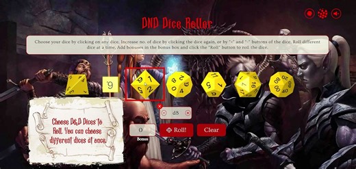 DnD Dice Roller for Table-Top Games
