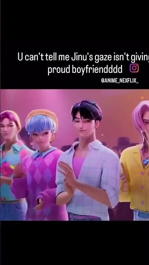 Gino feels proud of Romy. Kpop demon hunters #kpop demon hunters 💞🎀✨😻😽💞✨