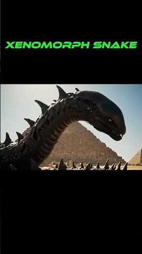 A Snake Exposed To The Black Goo / Xenomorph Snake Alien Hybrid