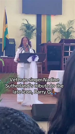 Nadine Sutherland Honors Barry G in Live Tribute