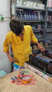 5.2 Heavy amplifier fitting Tiruvannamalai basha electronics sound effects testing #dj