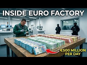"Inside Europe's Money Factory: How €500 Million Euros Are Printed & Secured Daily 💶🔒"