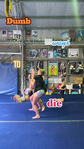 Never bail out of a skill halfway 🥴 Feel like I could make a series of these! Ps she was fine 👍🏼 #CapCut #acromazing #acro #acrobatics #gym #acrobaticgymnastics #gymnastics #thecowshed #dumbwaystodiee