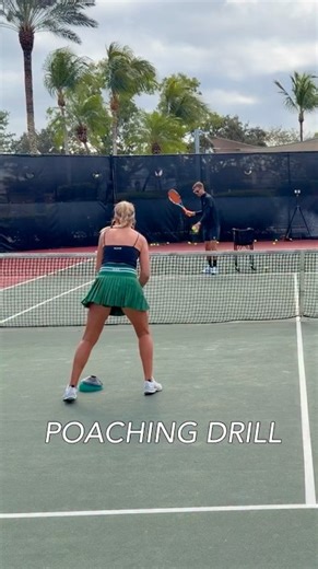 Improve your doubles poaching with this simple drill